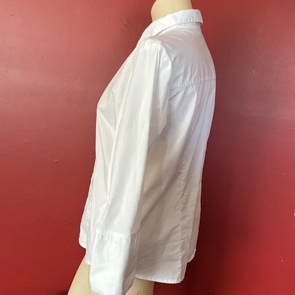 Like new Dressbarn white button down collared shirt - Picture 7 of 13